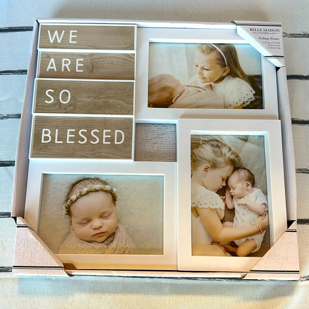 Collage frame, white